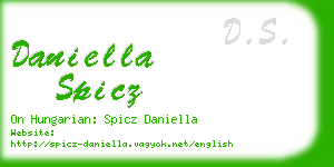 daniella spicz business card